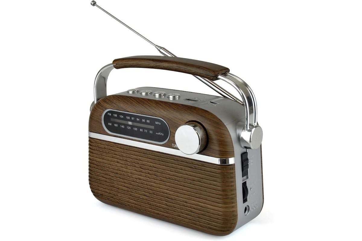 Lloytron 2 Band Vintage Rechargeable Portable Radio Musicstream | PP6403