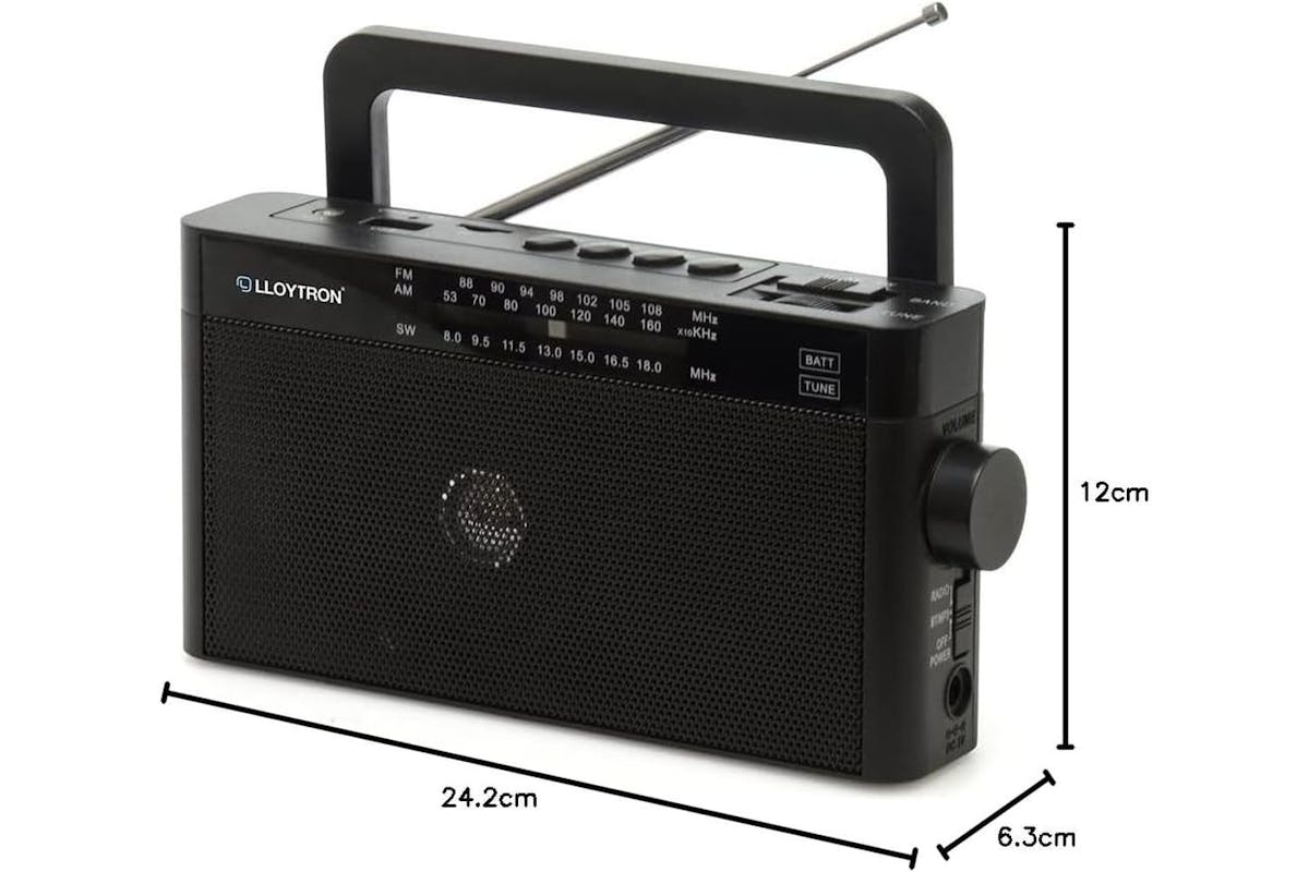 Lloytron 3 Band Rhapsody Rechargeable Portable Radio Musicstream | PP6404-2