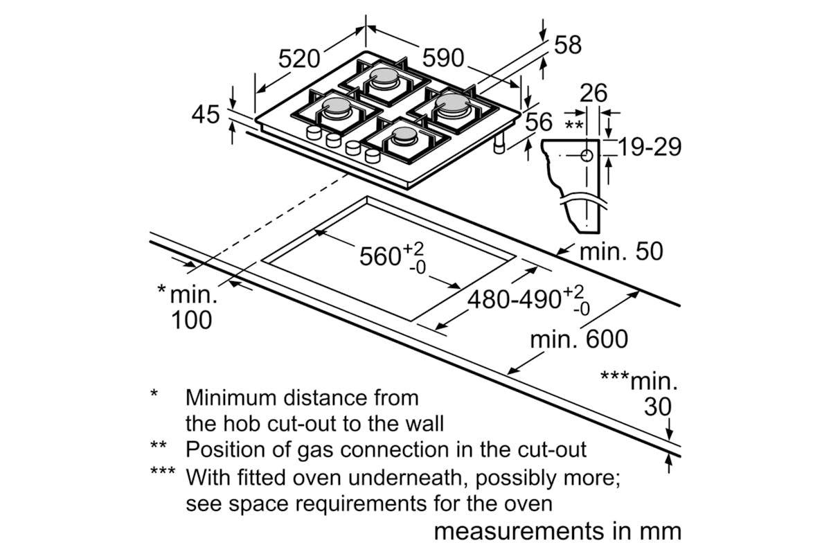 Bosch Series 6 Gas Hob | PPP6A6I40-12