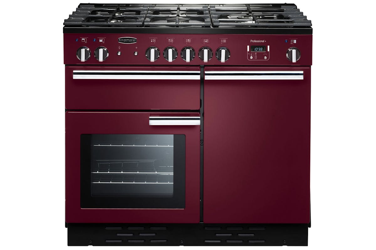 Rangemaster Professional Plus 100cm Dual Fuel Range Cooker | PROP100DFFCY/C | Cranberry