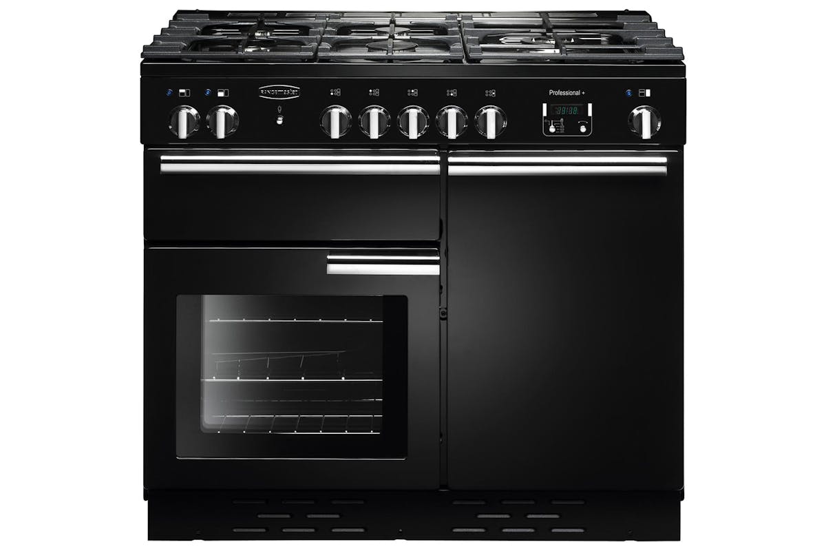 Rangemaster Professional Plus 100cm Dual Fuel Range Cooker | PROP100DFFGB/C | Black