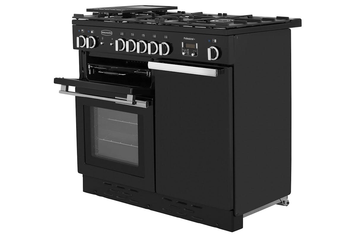 Rangemaster Professional Plus 100cm Dual Fuel Range Cooker | PROP100DFFGB/C | Black-2
