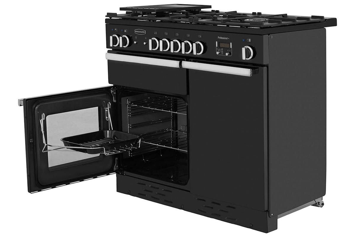 Rangemaster Professional Plus 100cm Dual Fuel Range Cooker | PROP100DFFGB/C | Black-3