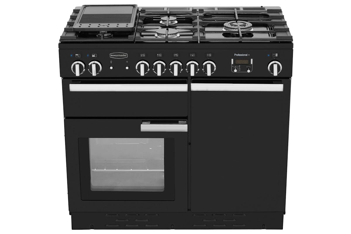 Rangemaster Professional Plus 100cm Dual Fuel Range Cooker | PROP100DFFGB/C | Black-4