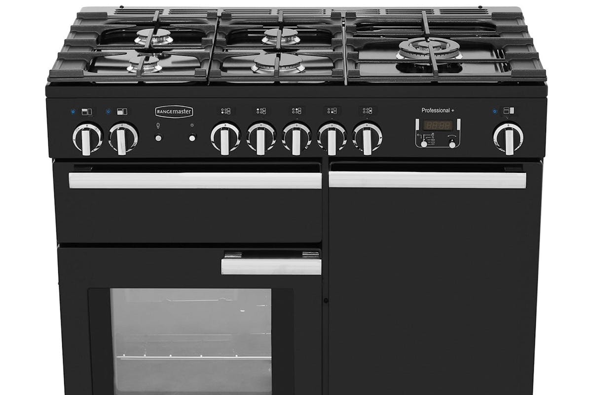 Rangemaster Professional Plus 100cm Dual Fuel Range Cooker | PROP100DFFGB/C | Black-5