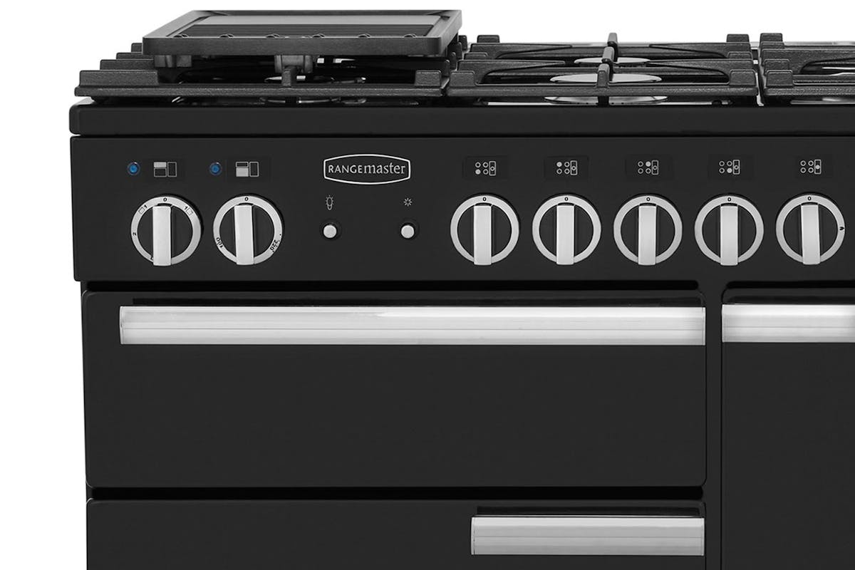Rangemaster Professional Plus 100cm Dual Fuel Range Cooker | PROP100DFFGB/C | Black-8