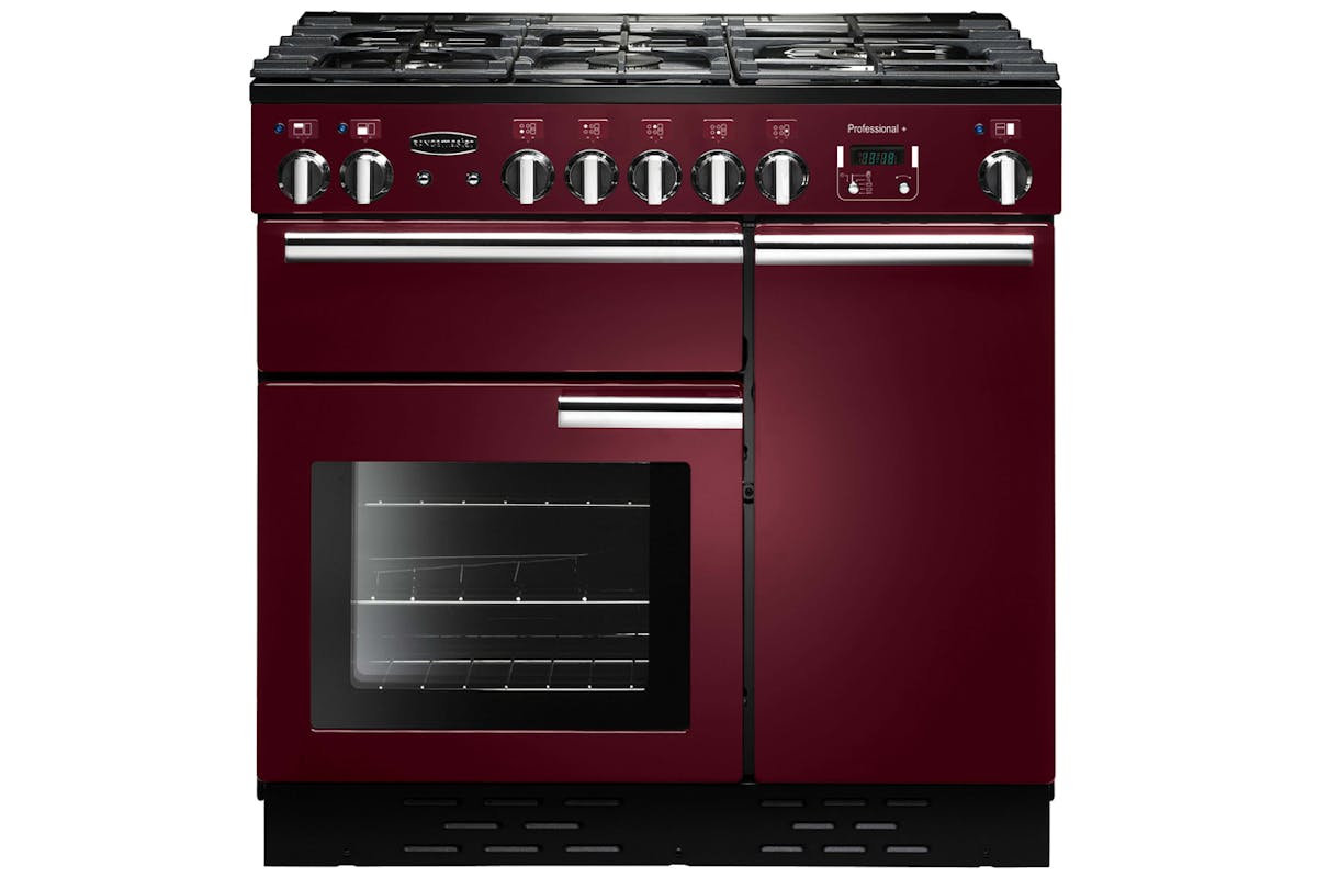 Rangemaster 90cm Dual Fuel Range Cooker | PROP90DFFCY/C | Cranberry
