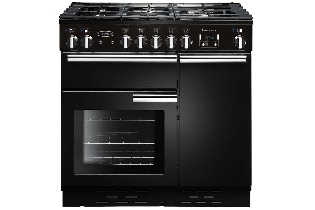 Rangemaster Professional Plus 90cm Dual Fuel Range Cooker | PROP90DFFGB/C | Black