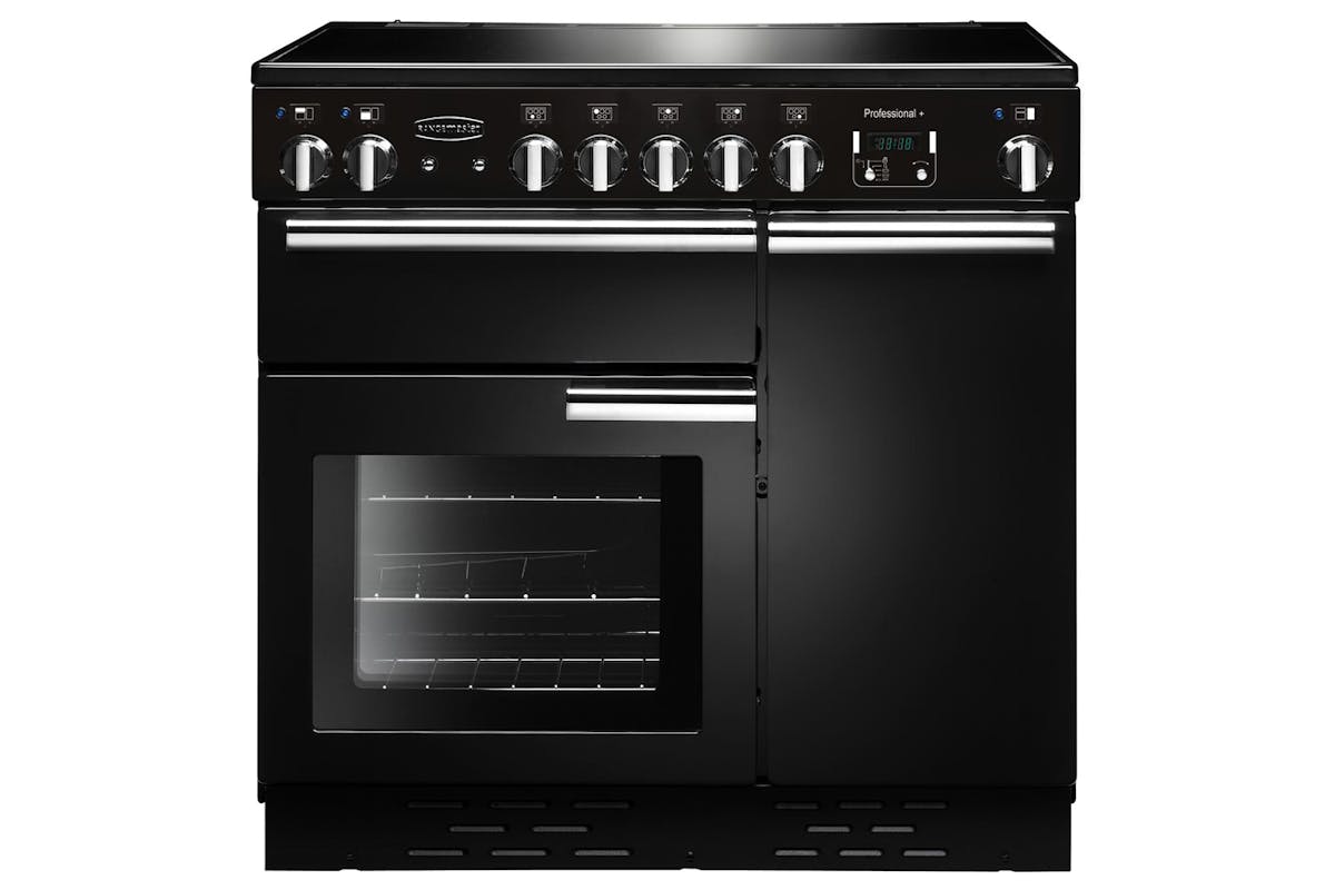 Rangemaster Professional Plus 90cm Ceramic Range Cooker | PROP90ECGB/C | Black