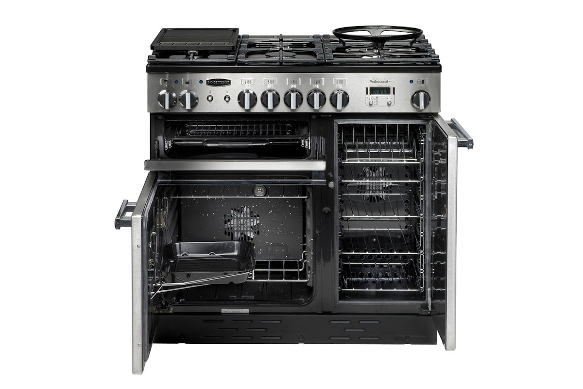 Rangemaster Professional Plus 90cm Gas Range Cooker | PROP90ECSS/C | Stainless Steel-3