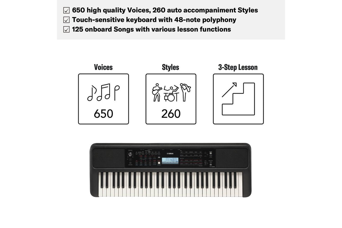 Yamaha Psre383 Portable Keyboard | Music And Sound | Keys-3