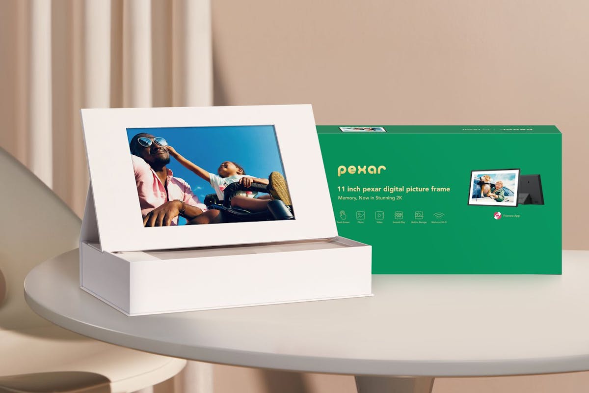 Pexar 11'' Digital Photo Frame | 2k Anti-Glare Touch Screen-4