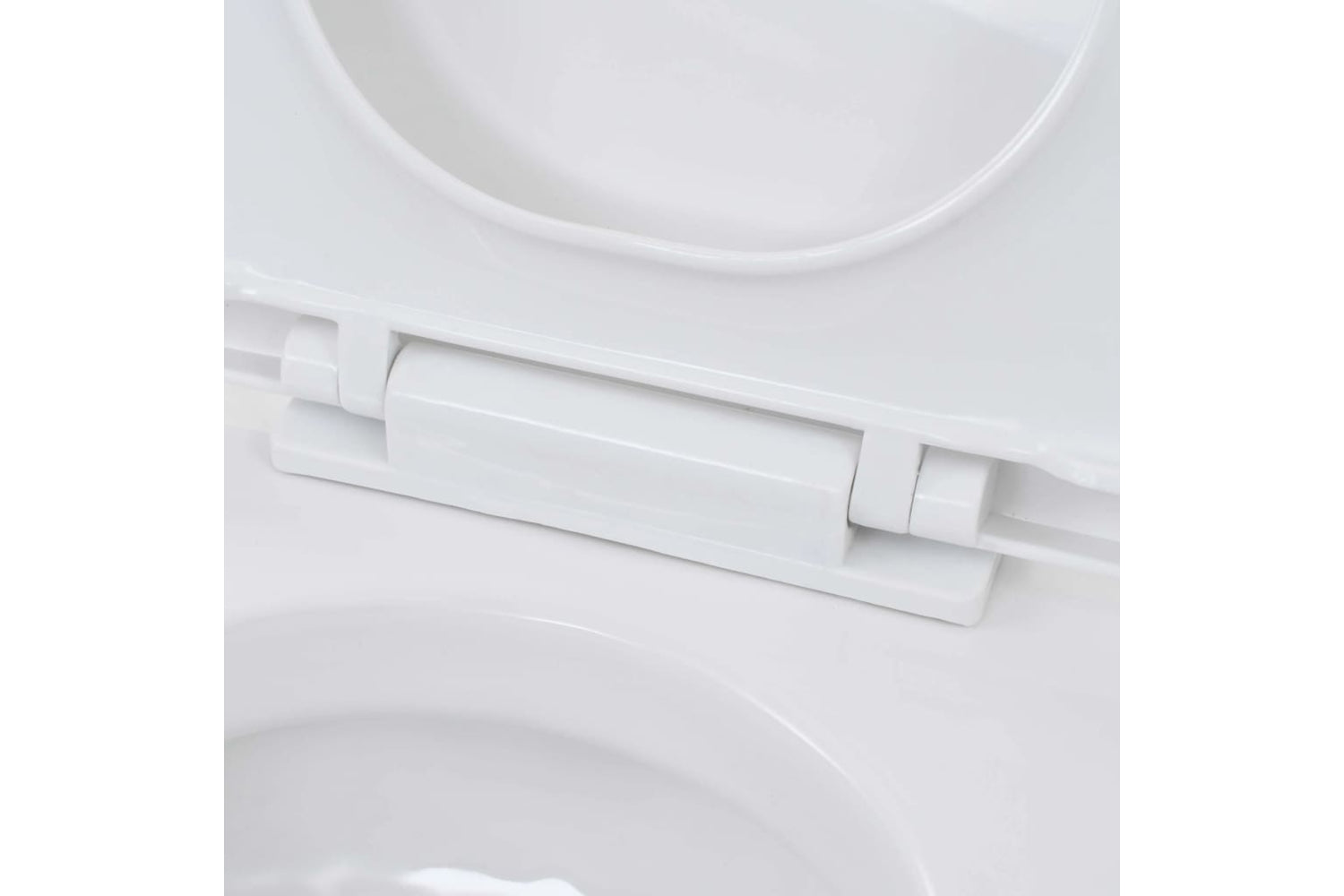 Vidaxl 3082092 Wall-hung Toilet With Concealed High Cistern Ceramic-10