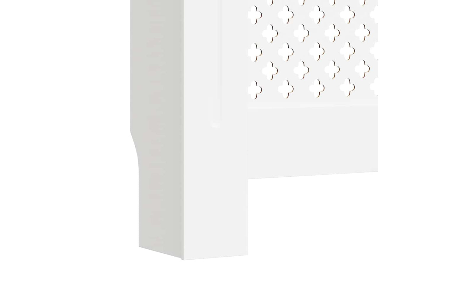 vidaXL Mdf Radiator Cover White 205cm-9