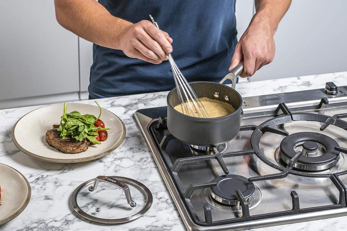 Ninja Zerostick 3 Piece Sauce Pan Set | C33000UK | Grey-4