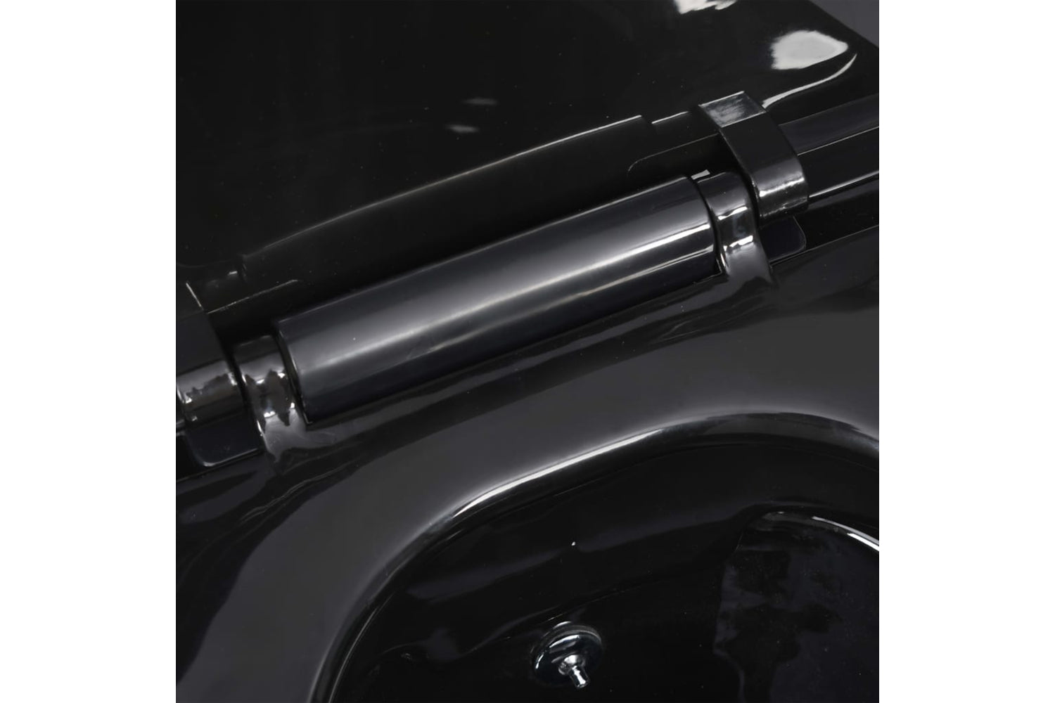 Vidaxl 145782 Wall Hung Rimless Toilet With Bidet Function Ceramic Black-9