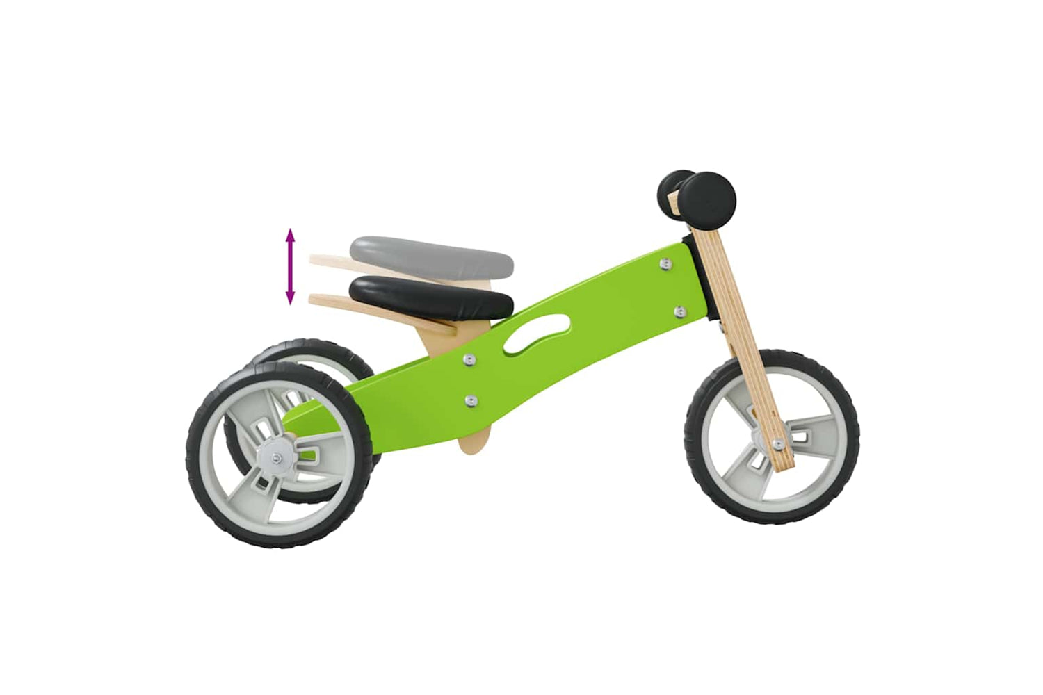 Vidaxl Balance Bike For Children 2-in-1 Green-9