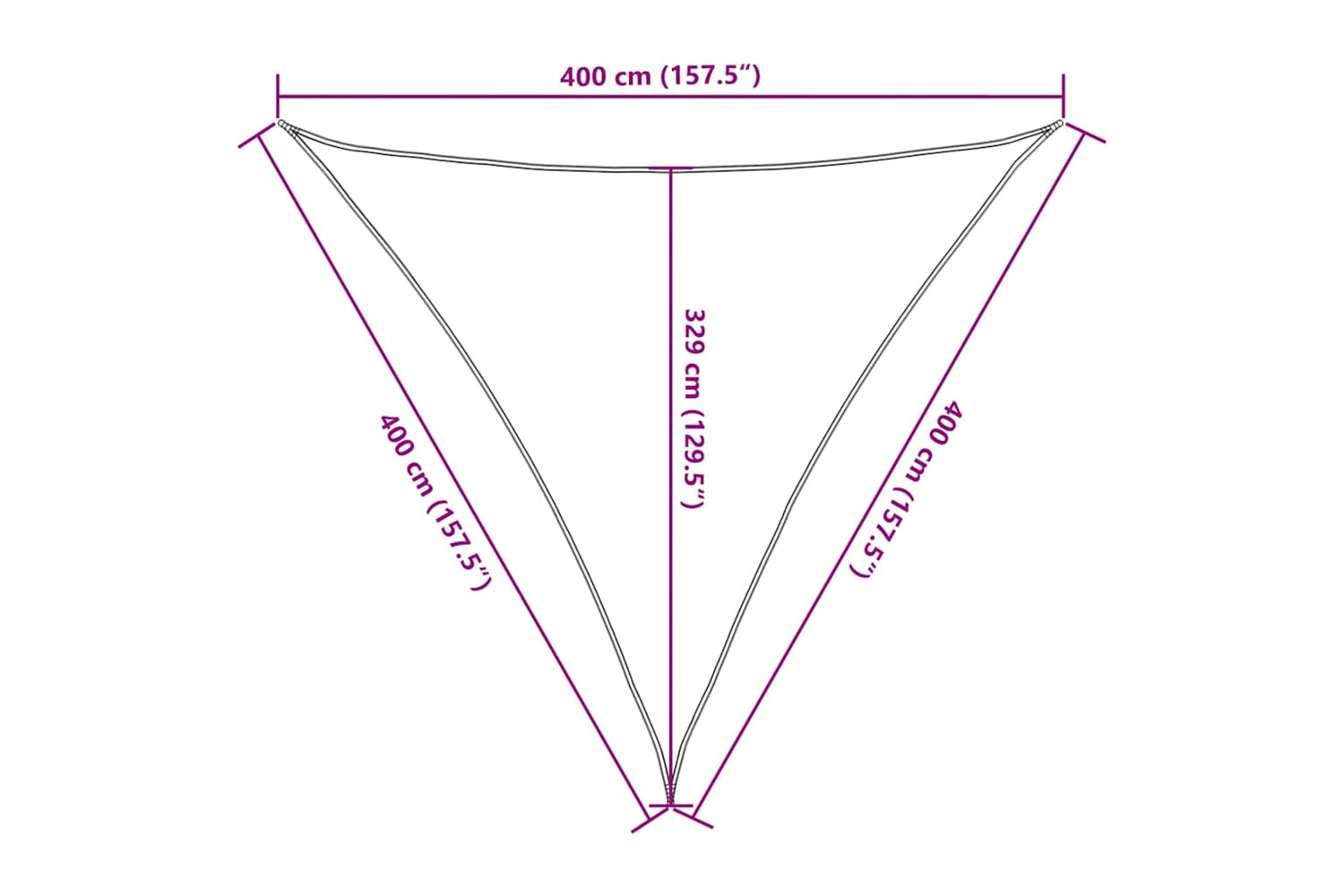 vidaXL 311423 Sunshade Sail 160 G/mÂ² Taupe 4x4x4 M Hdpe-9