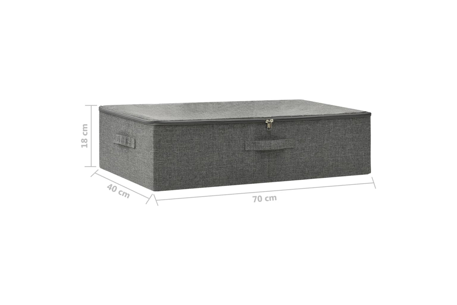 vidaXL 332903 Storage Box Fabric 70x40x18cm Anthracite-9