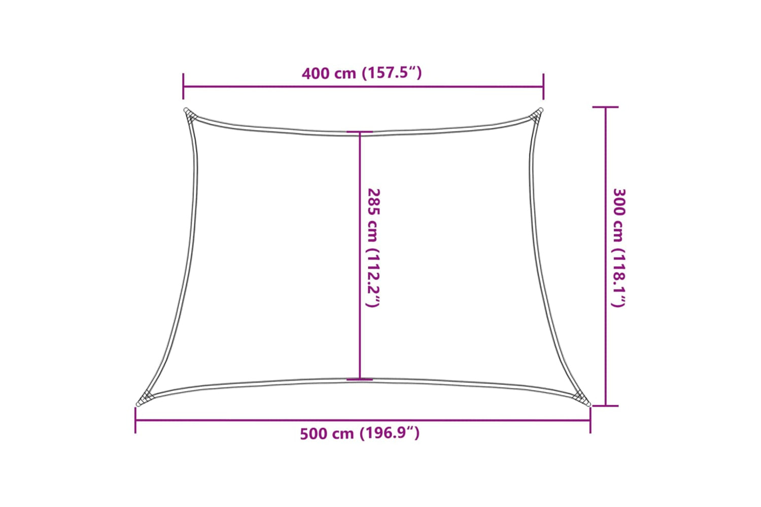 vidaXL 311325 Sunshade Sail 160 G/mÂ² Light Green 4/5x3 M Hdpe-9