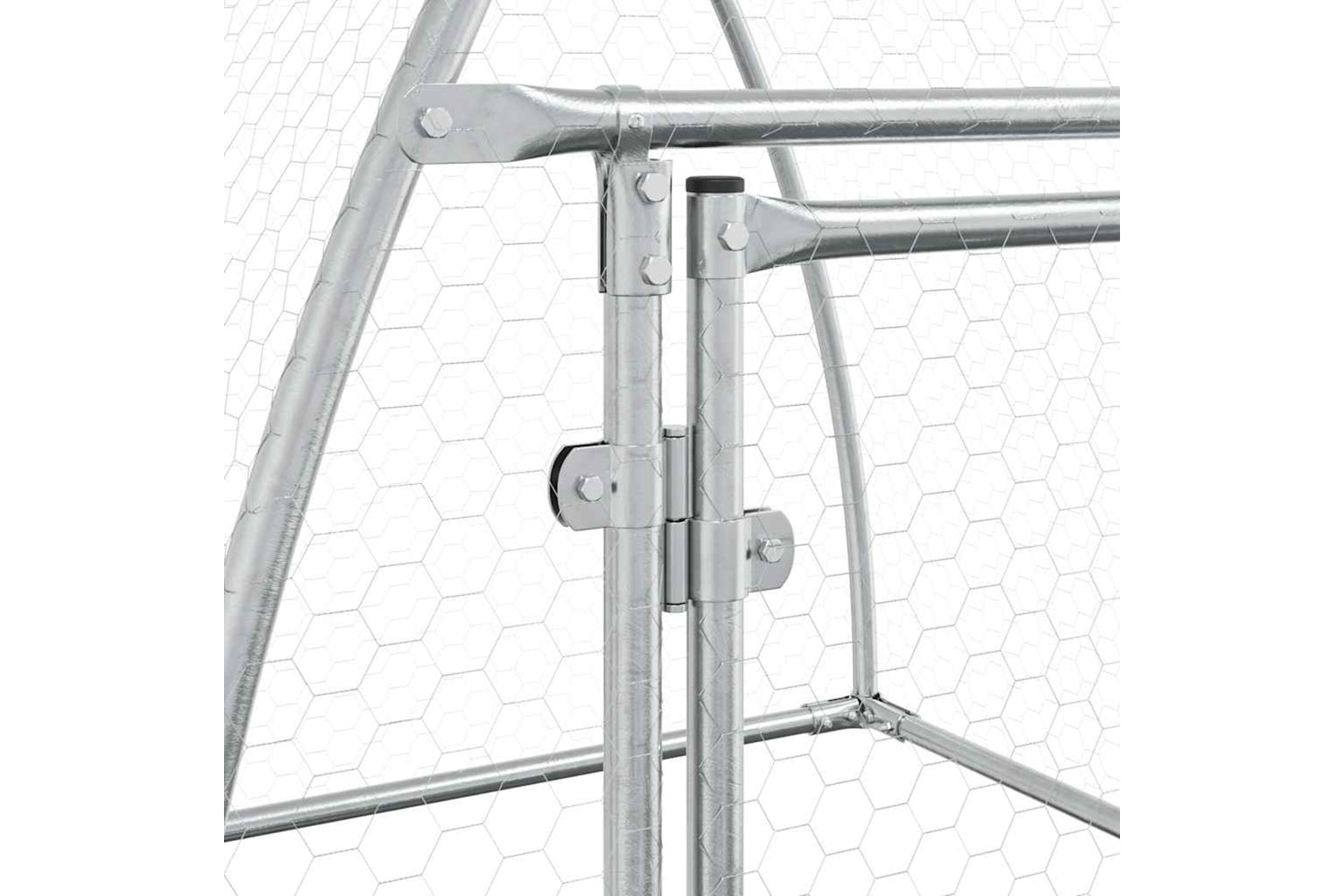 Vidaxl Chicken Cage Silver 100x105x120 Cm Galvanised Steel-9