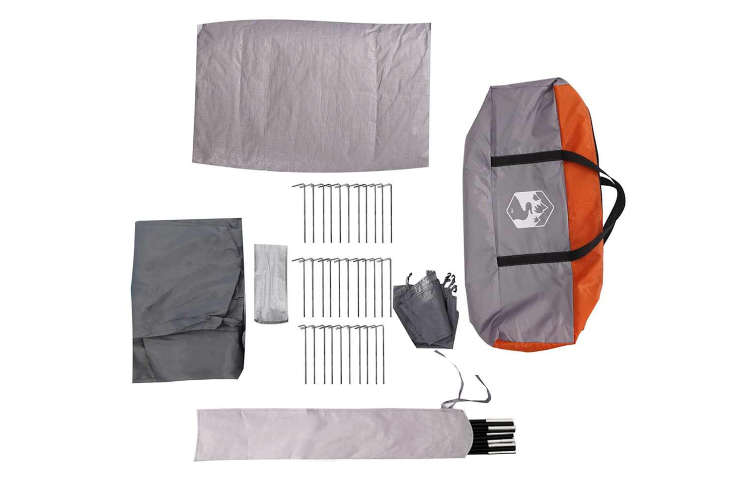 Vidaxl Camping Windbreak Orange 366x152x152 Cm Waterproof-9