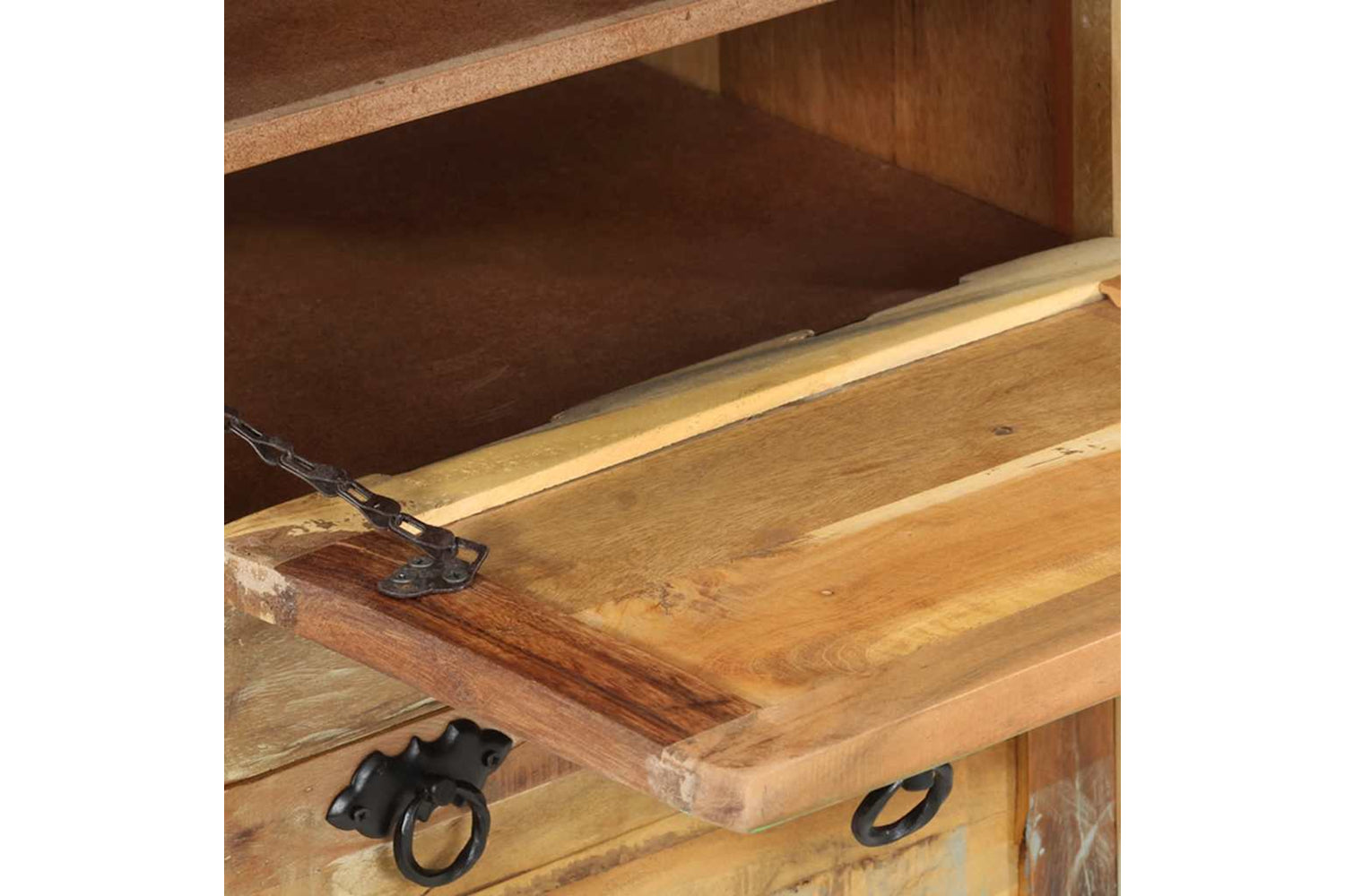 Vidaxl 243974 4-layer Shoe Cabinet With Drawer Solid Reclaimed Wood-9