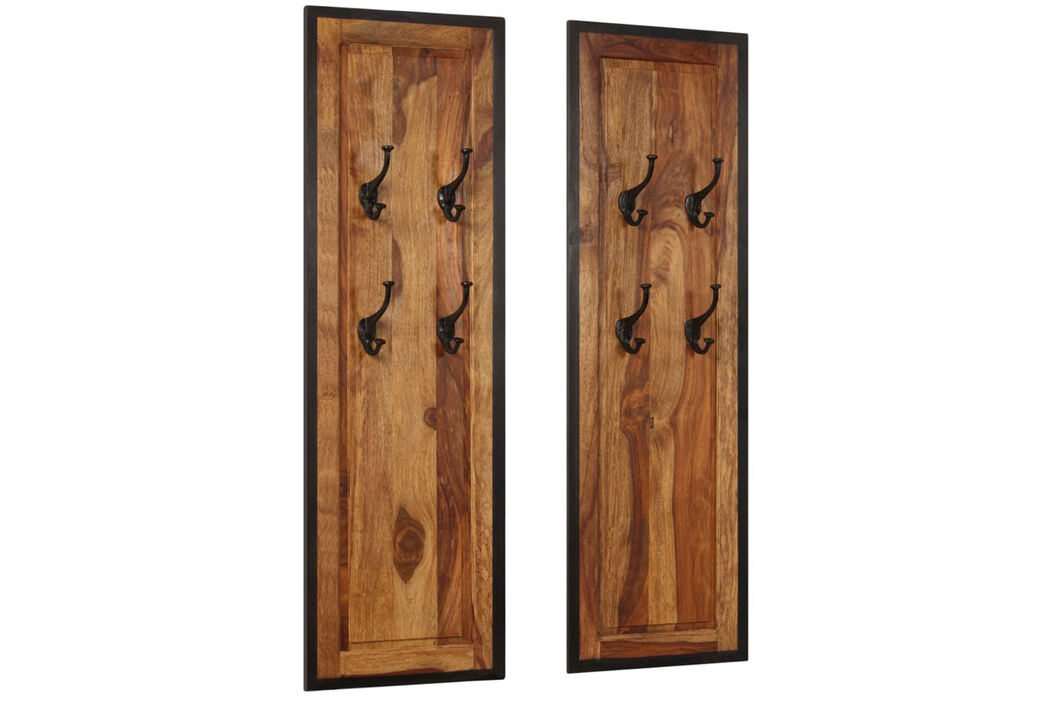 Vidaxl 246232 Coat Racks 2 Pcs Solid Sheesham Wood-10