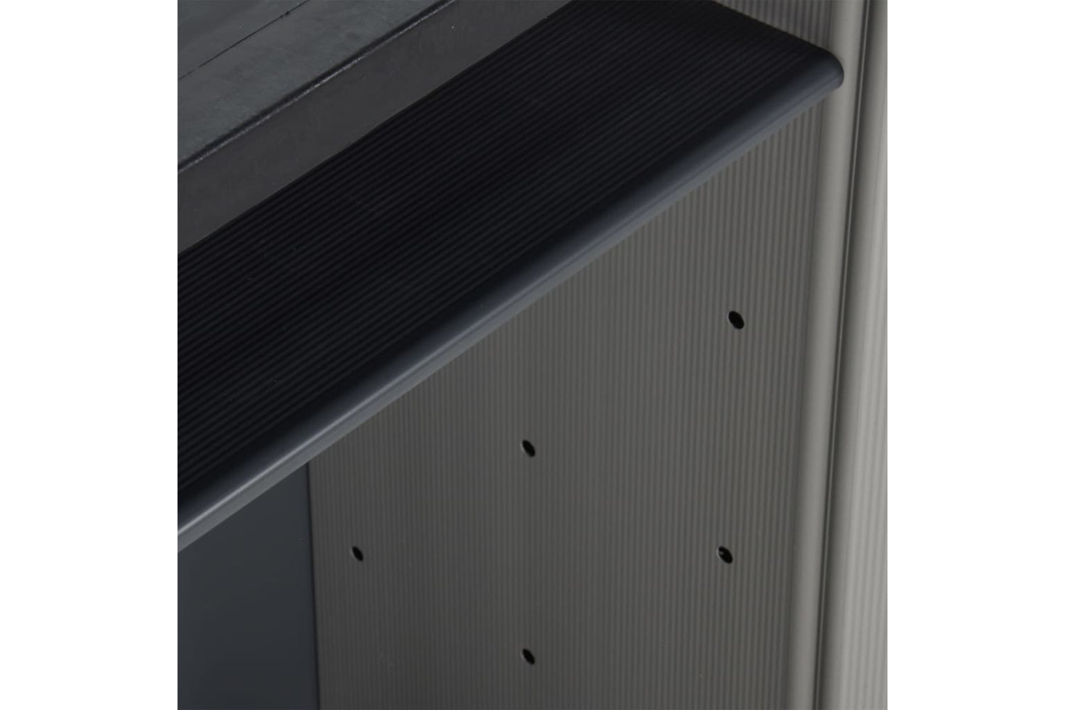 vidaXL 340987 Garden Waste Cabinet Grey And Black 68x40x85cm Pp-10