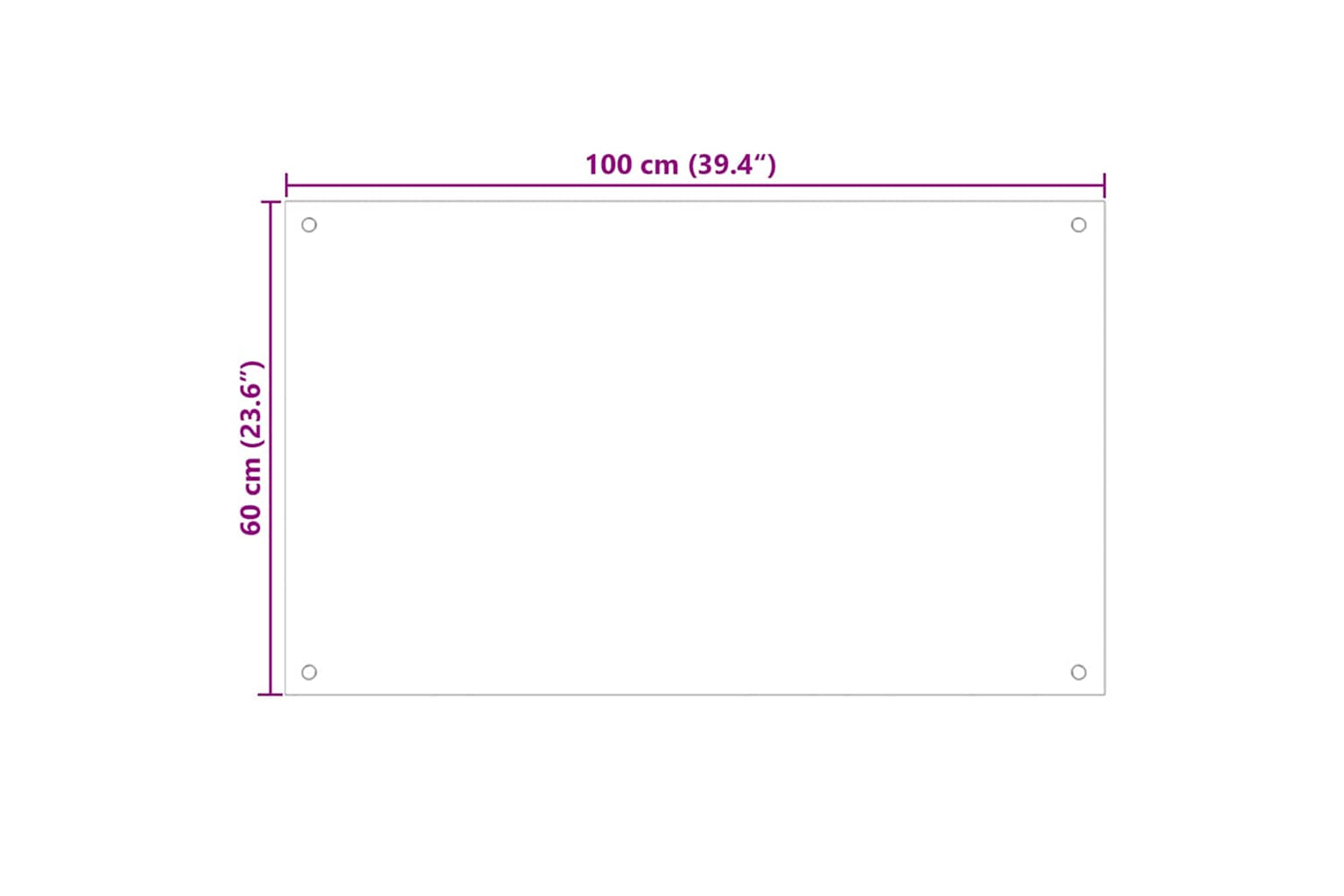 Vidaxl Kitchen Backsplash Transparent 100 X 60 Cm Tempered Glass-9