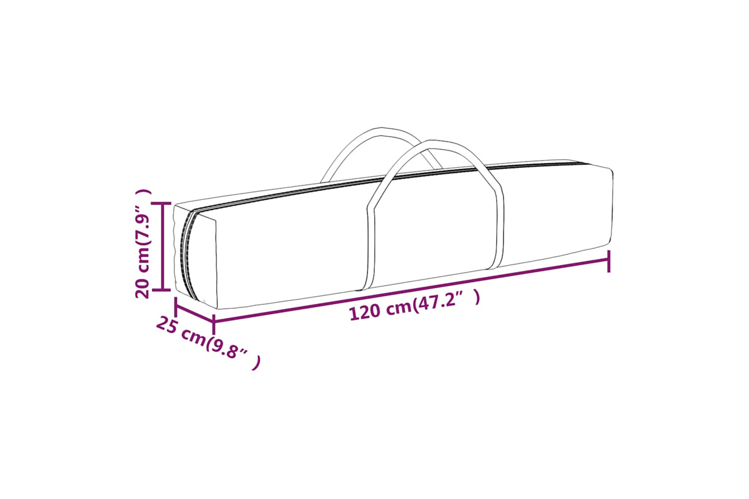 Vidaxl 93545 Folding Party Tent With Sidewalls White 3x6 M-9