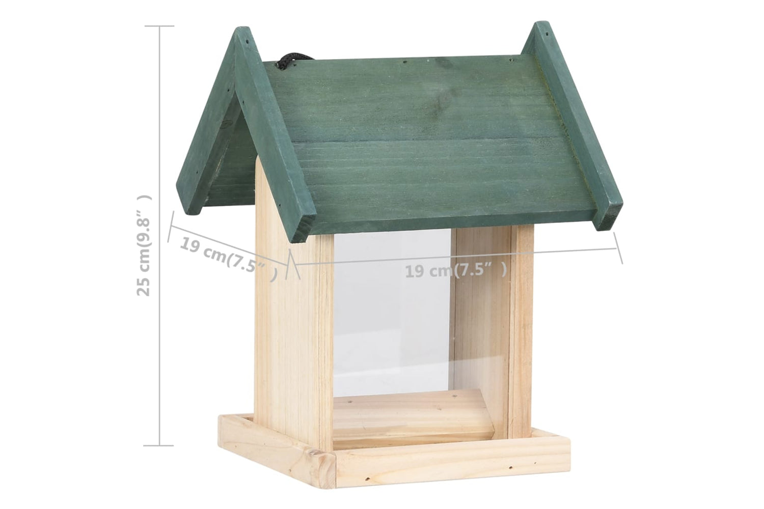 Vidaxl 47233 Bird Feeders 4 Pcs Firwood-10