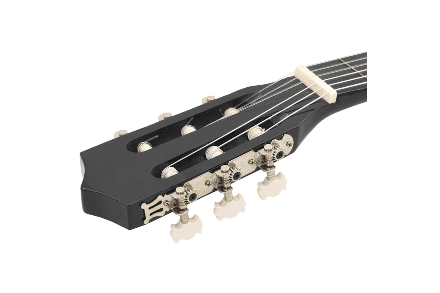 vidaXL 70133 12 Piece Western Classical Guitar Set With 6 Strings Black 38"-10
