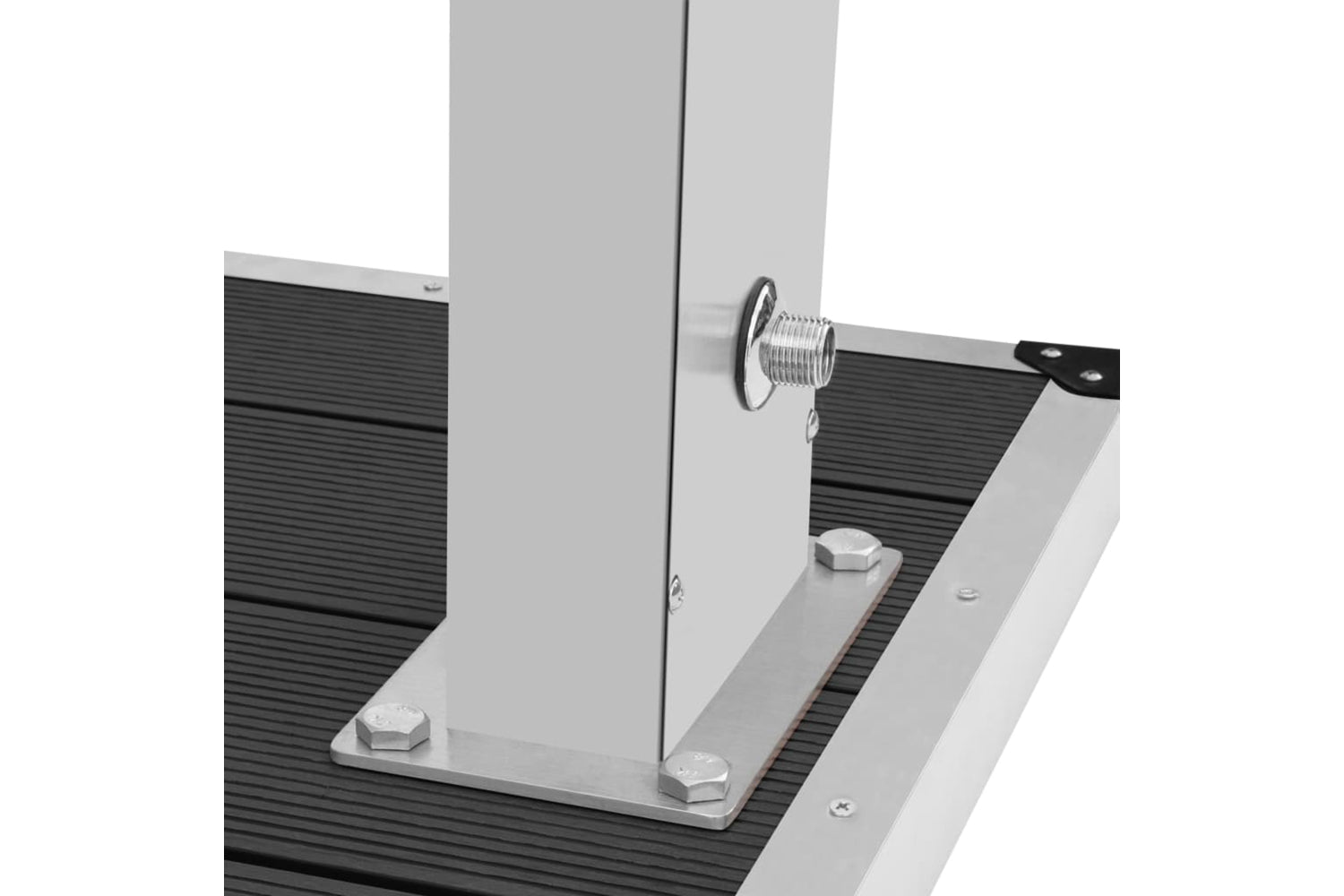 Vidaxl 3051294 Outdoor Shower With Tray Wpc Stainless Steel-10