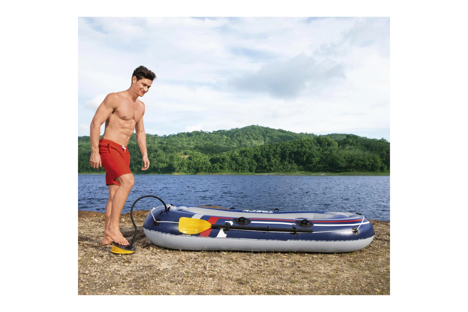 Bestway 93118 Hydro-force Treck X2 Set Inflatable Boat 255x1-8