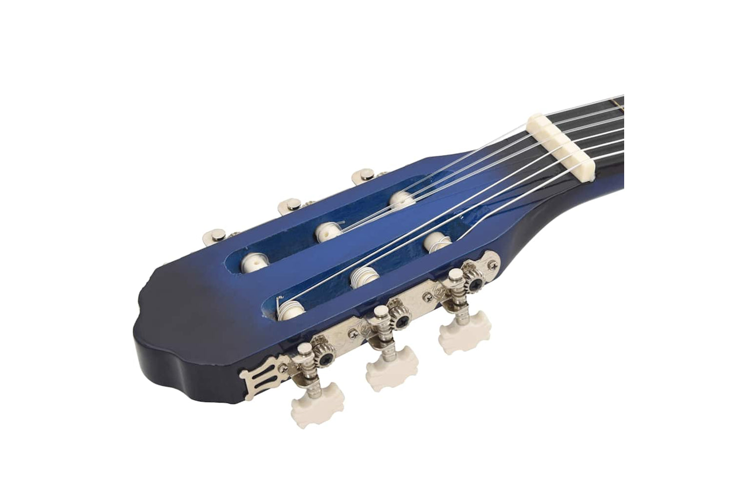 Vidaxl 12 Piece Classical Guitar Beginner Set Blue 4/4 39"-10