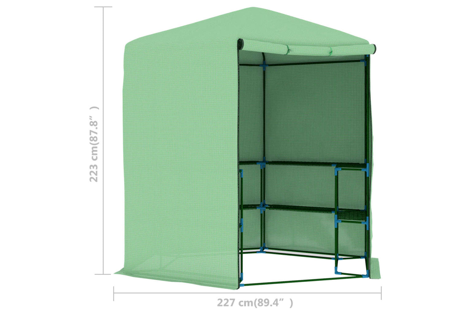 vidaXL 48166 Greenhouse With Shelves Steel 227x223cm-9