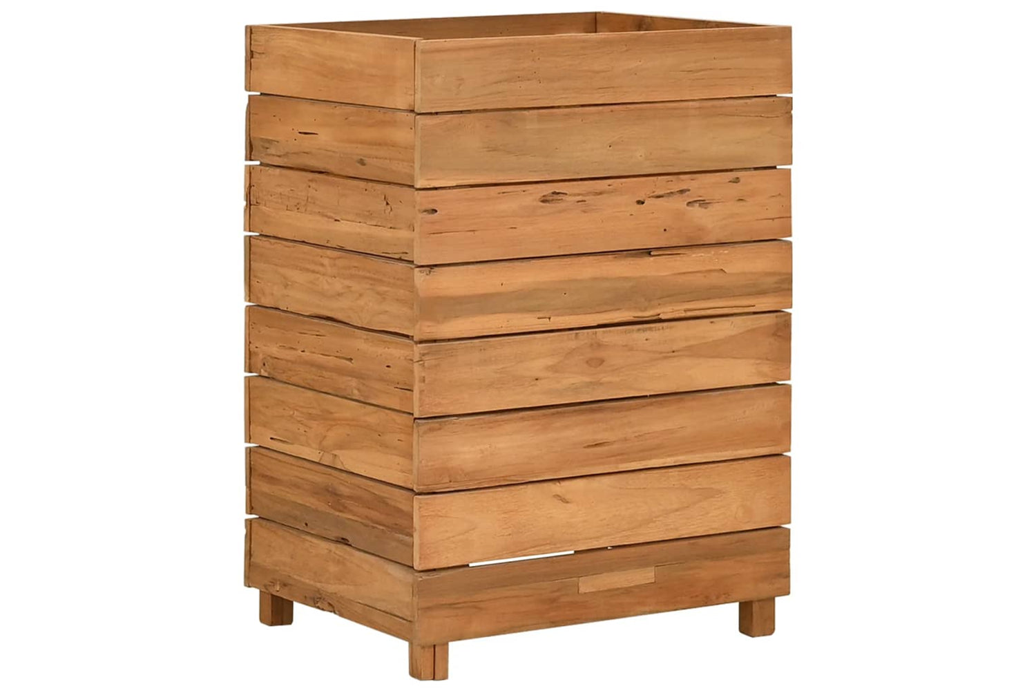 vidaXL Raised Bed 50x40x72cm Recycled Teak Wood And Steel-10