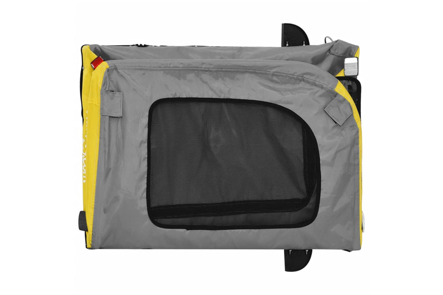 Vidaxl 93840 Pet Bike Trailer Yellow And Grey Oxford Fabric&iron-9