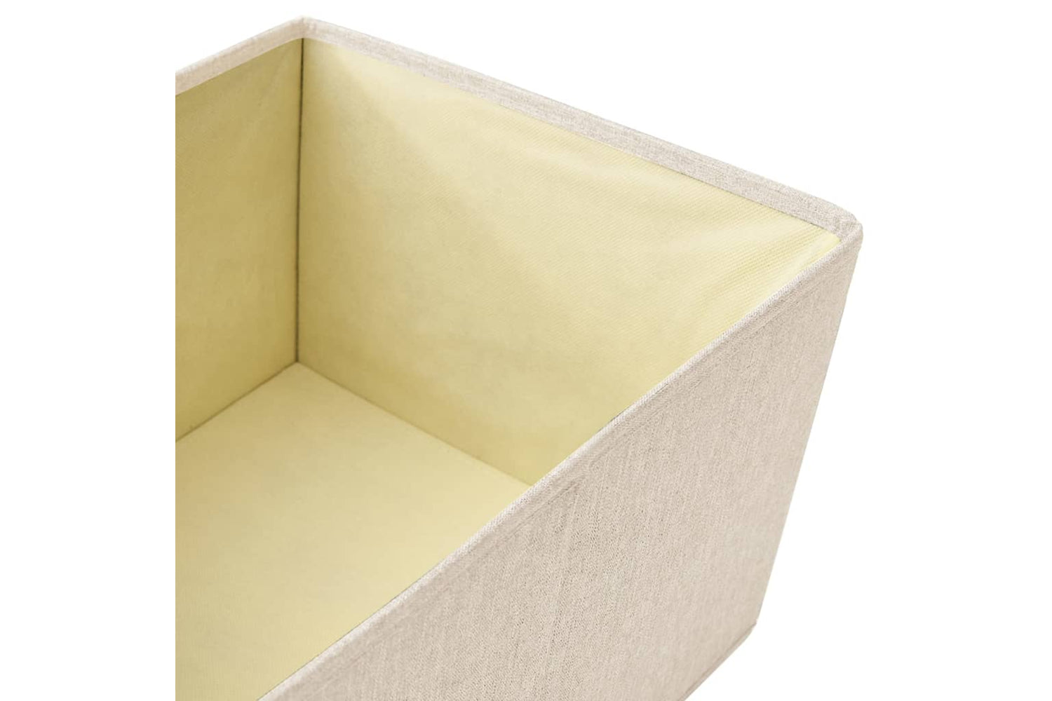 Vidaxl 332920 Stackable Storage Box Set Of 3 Piece Fabric Cream-9