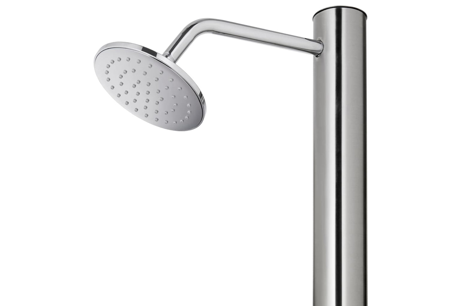 vidaXL 3070783 Garden Shower With Grey Base 220cm Stainless Steel-10