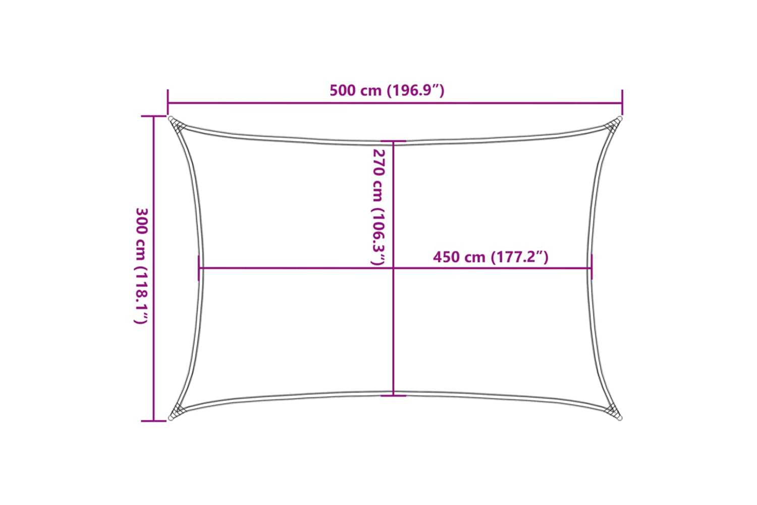 vidaXL 311129 Sunshade Sail 160 G/mÂ² Beige 3x5 M Hdpe-9