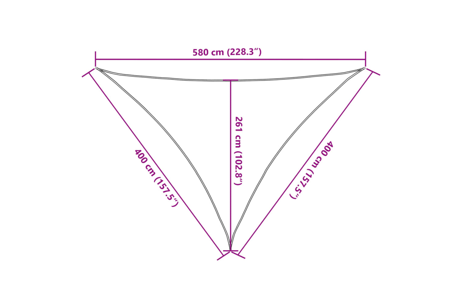 vidaXL 311314 Sunshade Sail 160 G/mÂ² Light Green 4x4x5.8 M Hdpe-9
