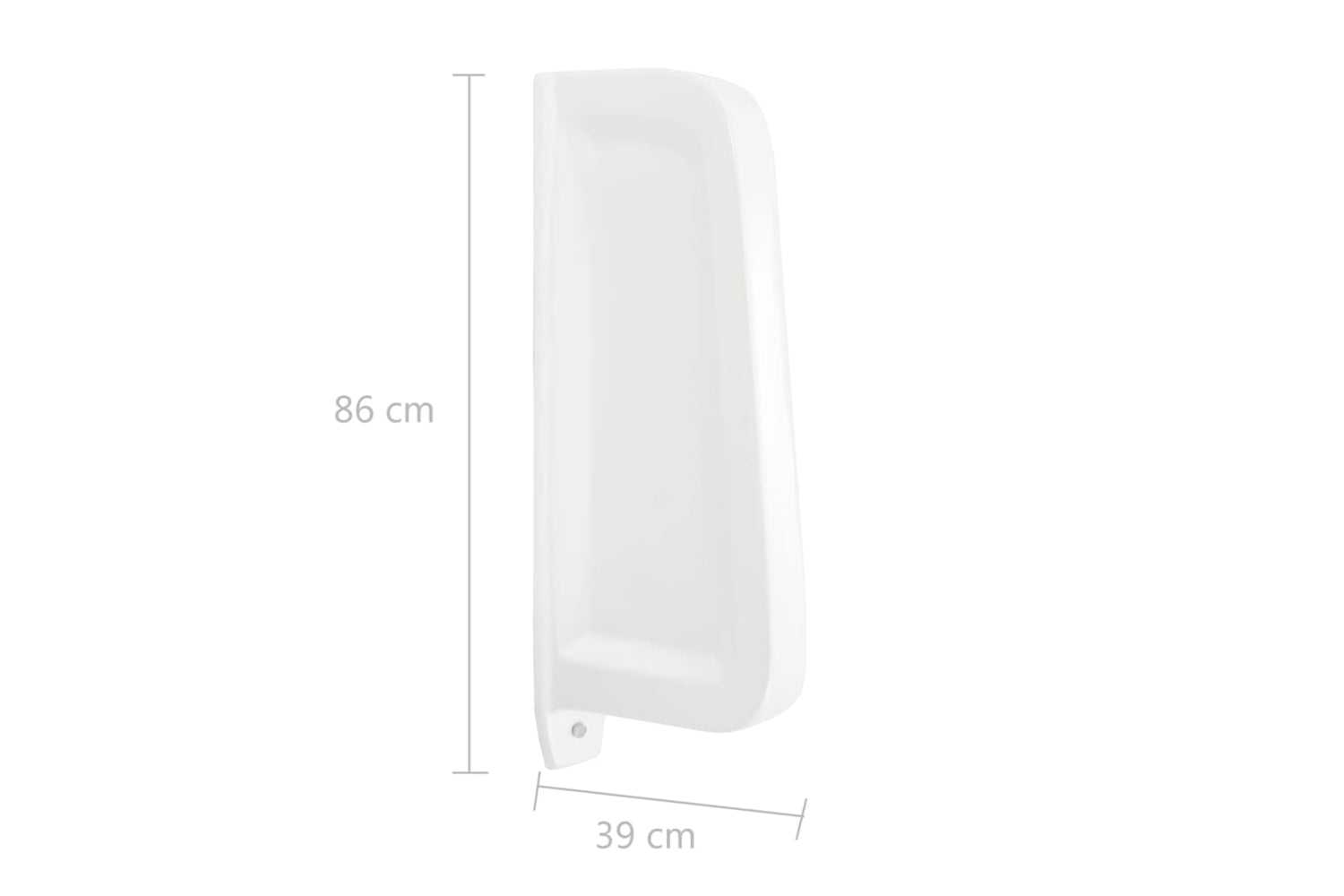 Vidaxl 143852 Wall-mounted Urinal Privacy Screen Ceramic White-9