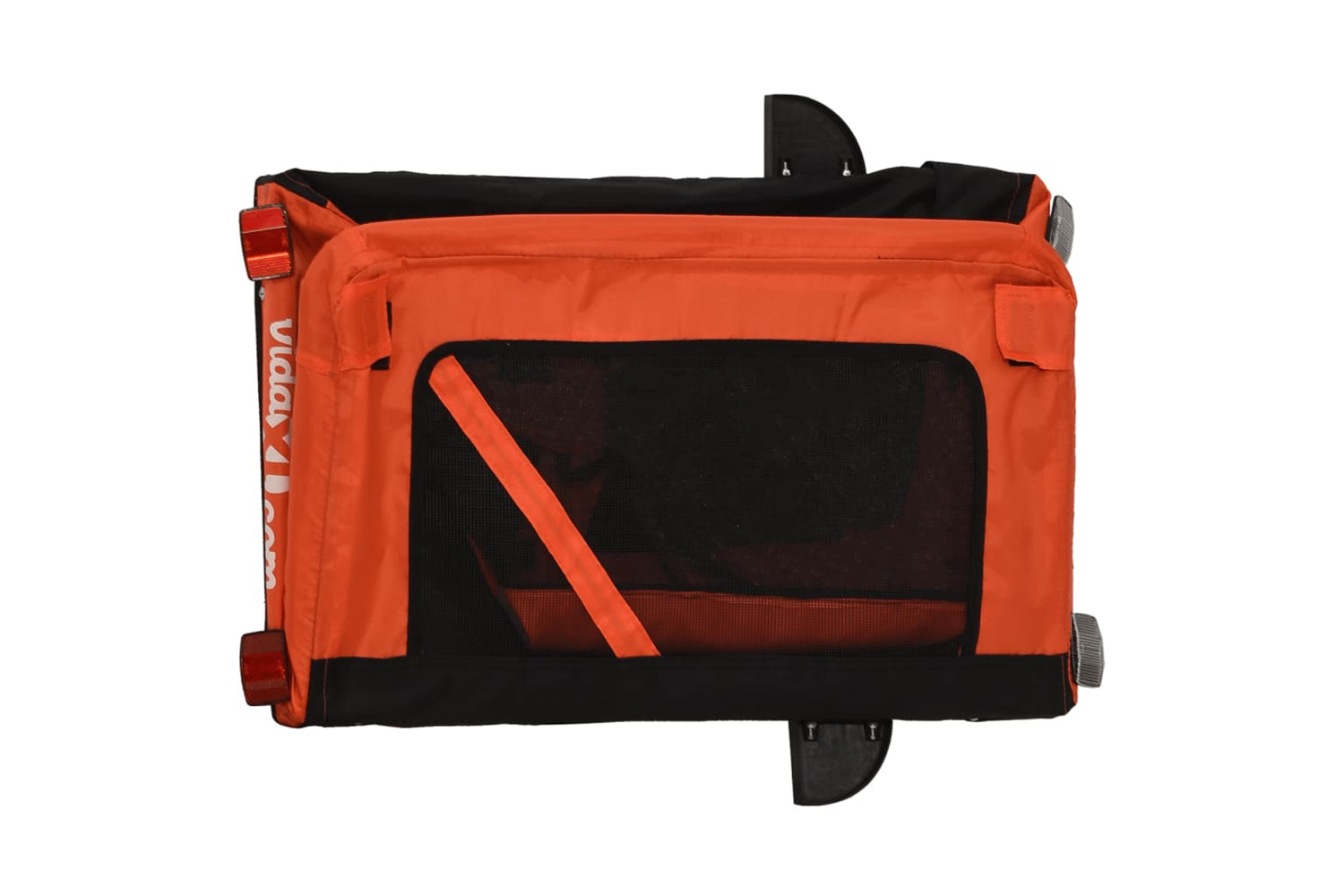 Vidaxl 93928 Pet Bike Trailer Orange And Black Oxford Fabric And Iron-9