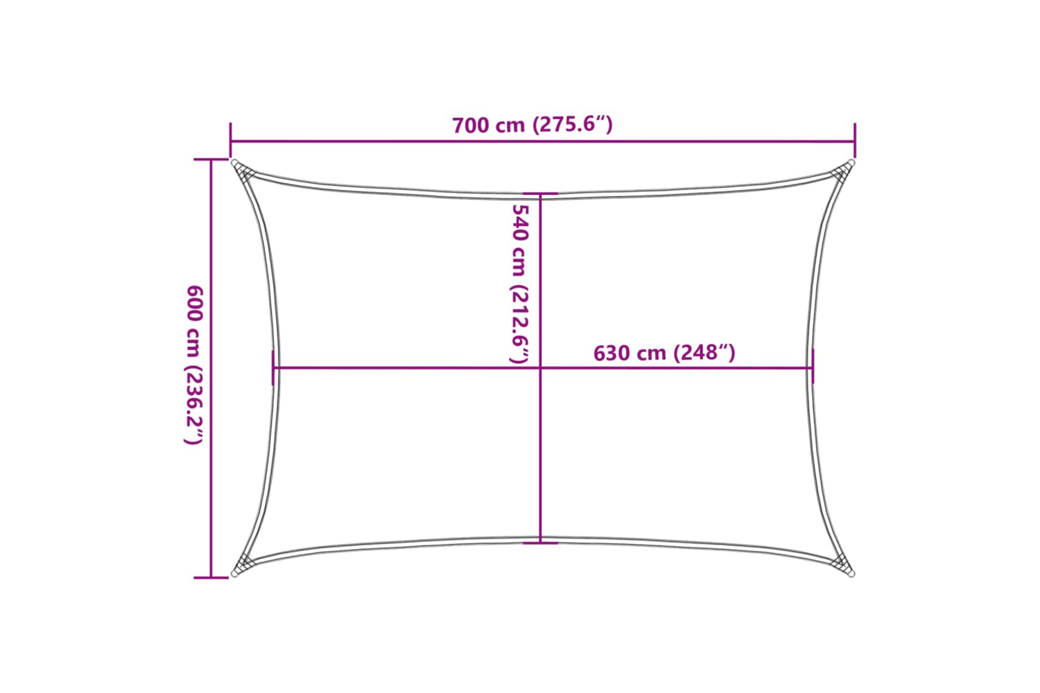 vidaXL 311194 Sunshade Sail 160 G/mÂ² Cream 6x7 M Hdpe-9