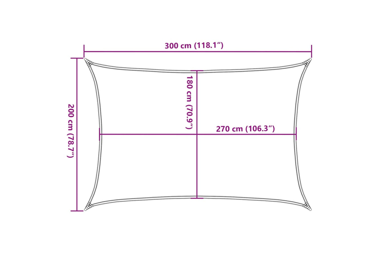 vidaXL 311062 Sunshade Sail 160 G/mÂ² Anthracite 2x3 M Hdpe-9