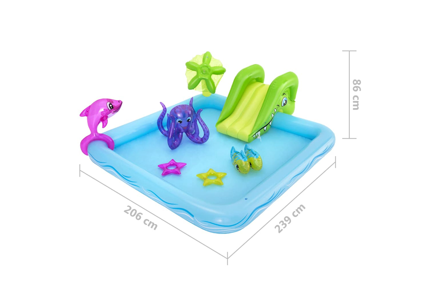 Bestway 92905 Fantastic Aquarium Play Center 239x206x86 Cm-9