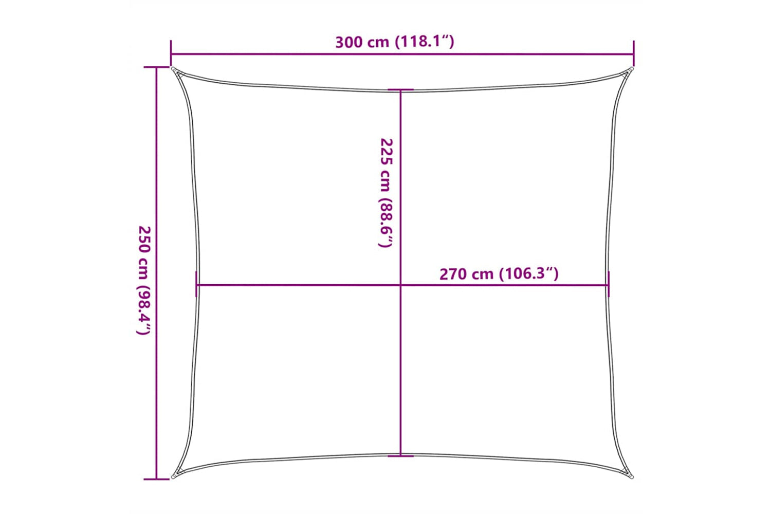 vidaXL 311617 Sunshade Sail 160 G/mÂ² Red 2.5x3 M Hdpe-9