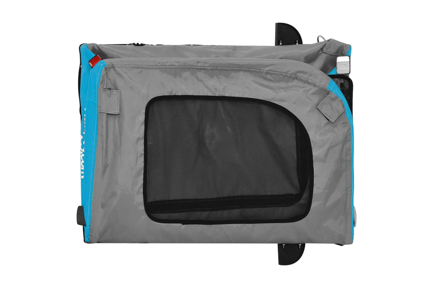 Vidaxl 93841 Pet Bike Trailer Blue And Grey Oxford Fabric&iron-9